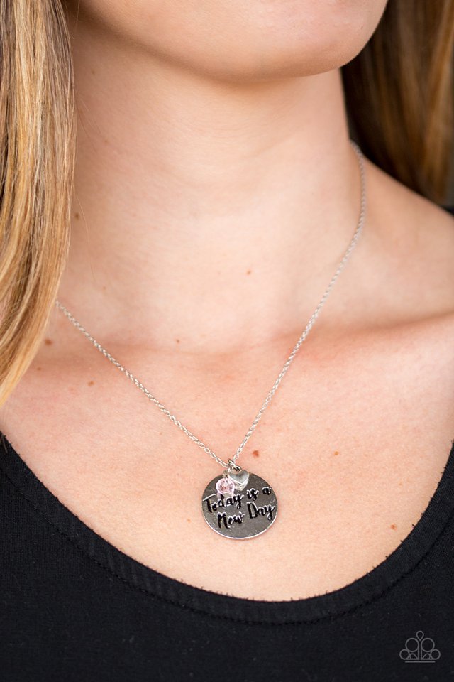 Paparazzi ♥ New Day, New Beginnings - Pink ♥ Necklace