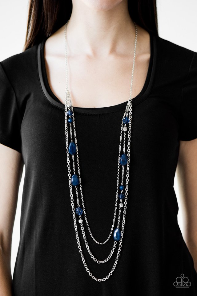 Paparazzi ♥ BELIZE It Or Not - Blue ♥ Necklace