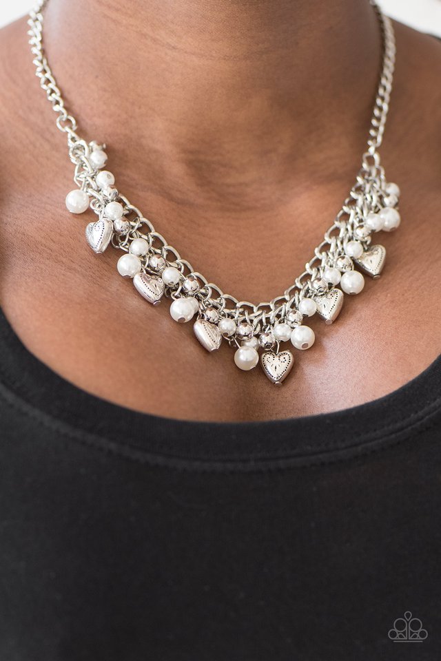 Paparazzi ♥ Self Love - White ♥ Necklace
