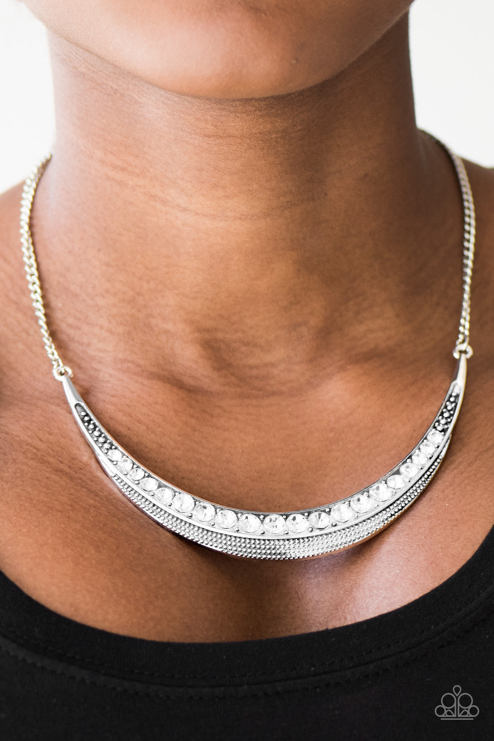 Paparazzi ♥ Rise and MOONSHINE - White ♥  Necklace