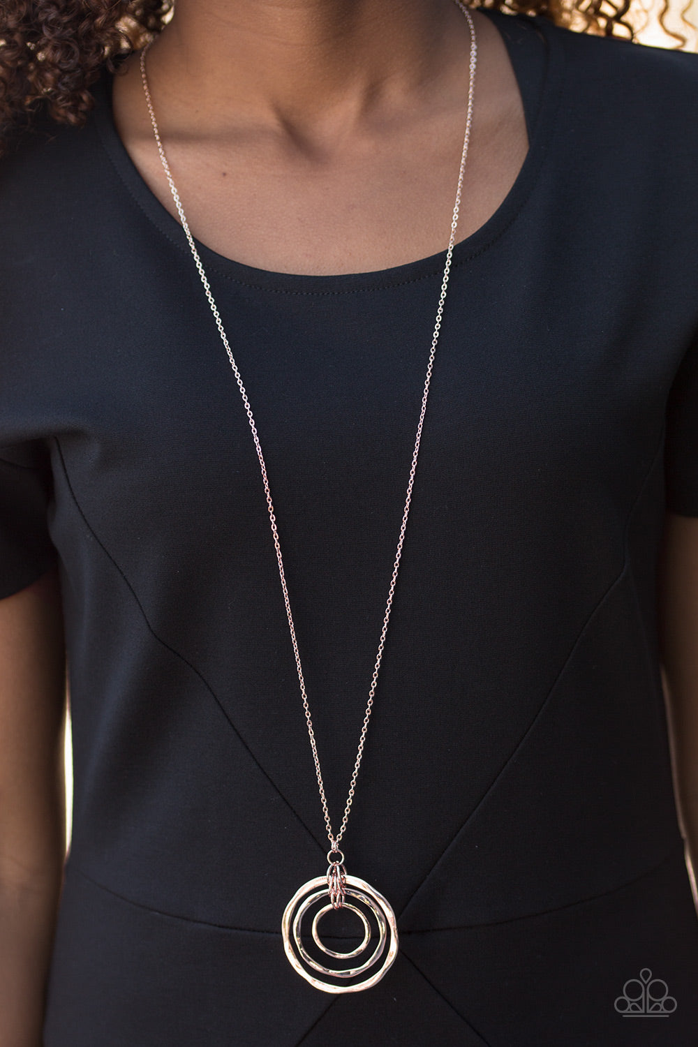 Paparazzi ♥ Full Eclipse - Rose Gold ♥  Necklace