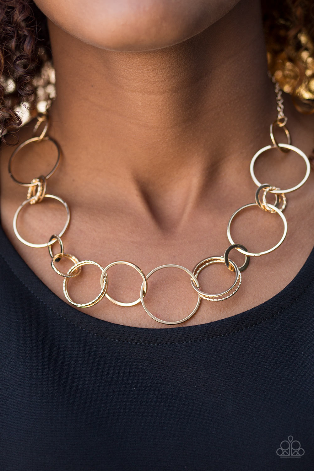 Paparazzi ♥ Follow The RINGLEADER - Gold ♥  Necklace