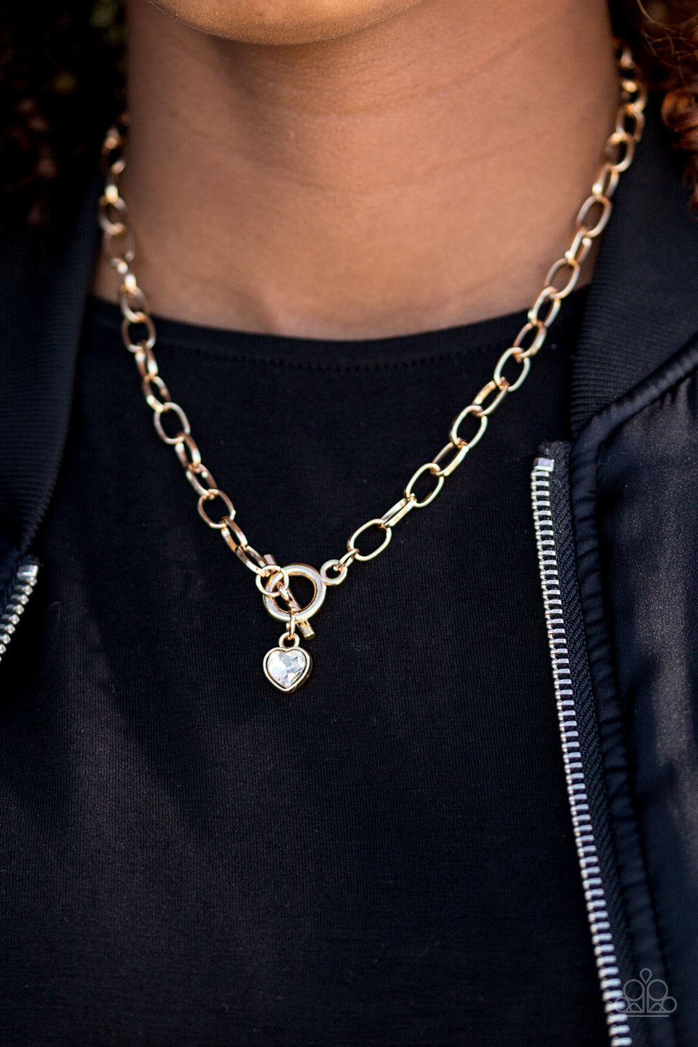 Paparazzi ♥ Let Your Heart Shine - Gold ♥  Necklace