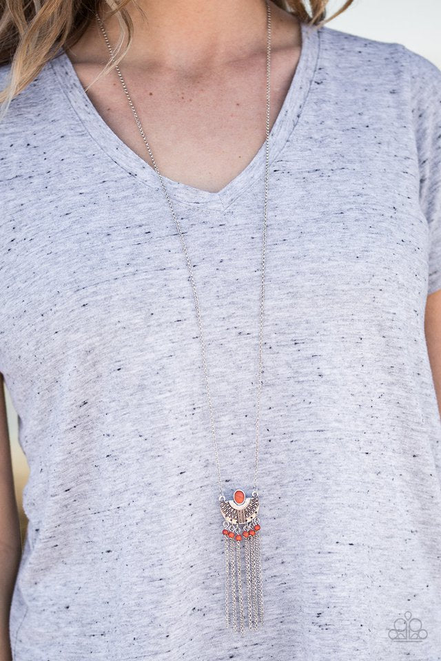 Paparazzi ♥ Anasazi Allure - Orange ♥ Necklace