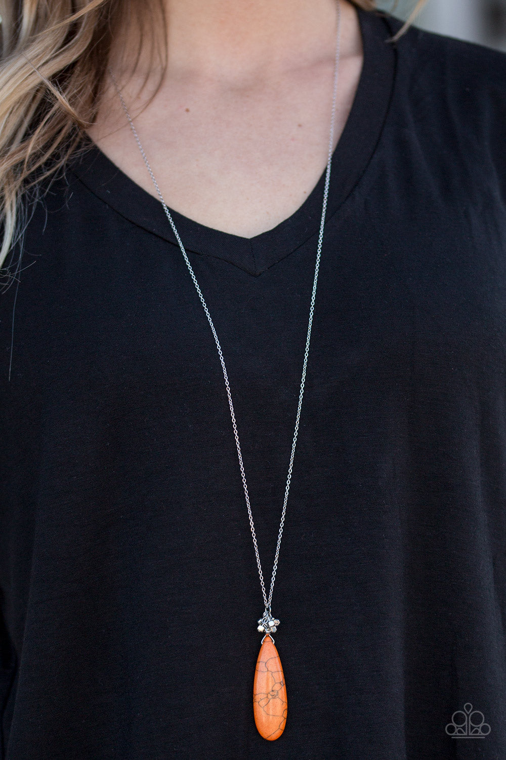 Paparazzi ♥ Canyon Craze - Orange ♥  Necklace