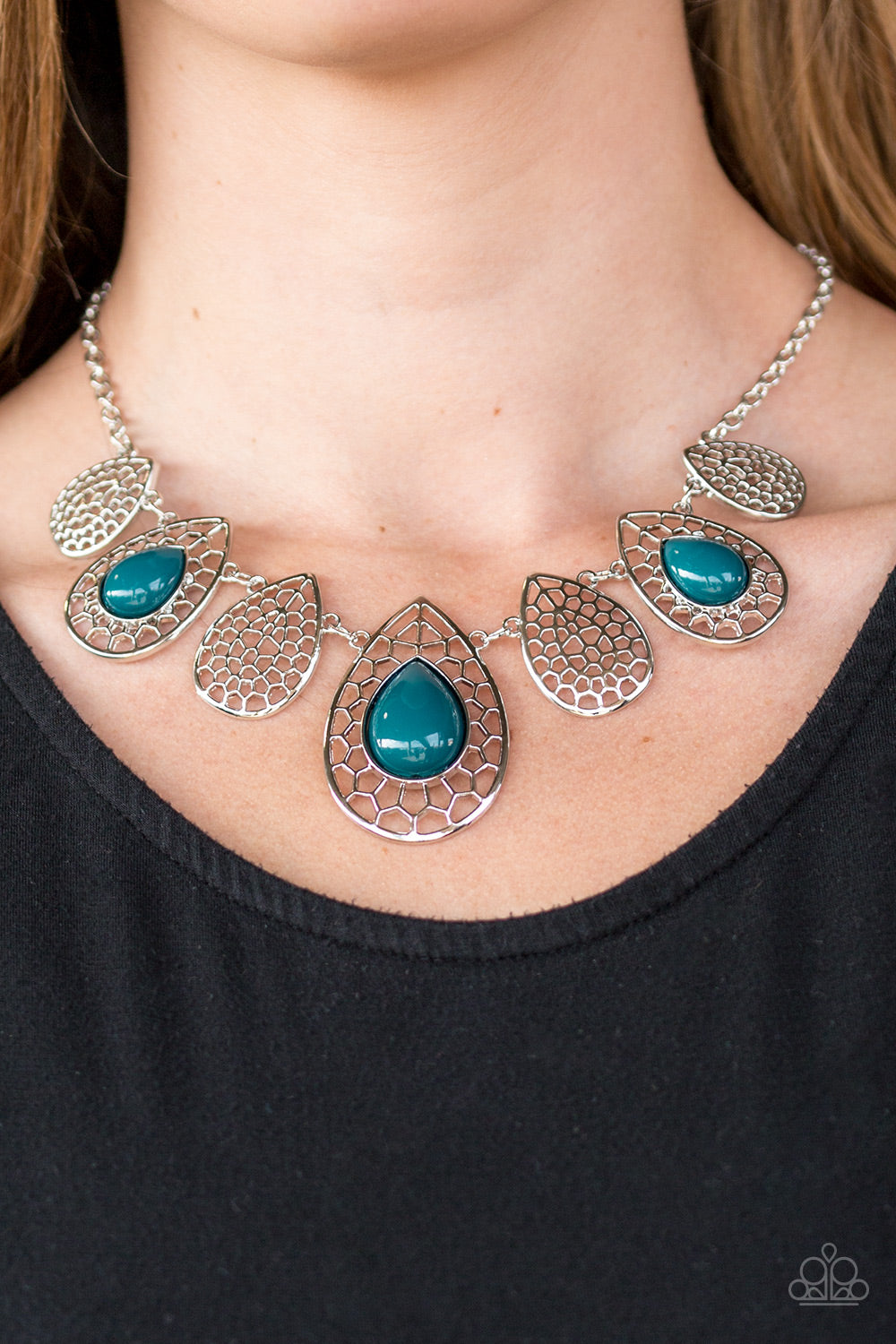 Paparazzi ♥ Jungle Jane - Blue ♥  Necklace