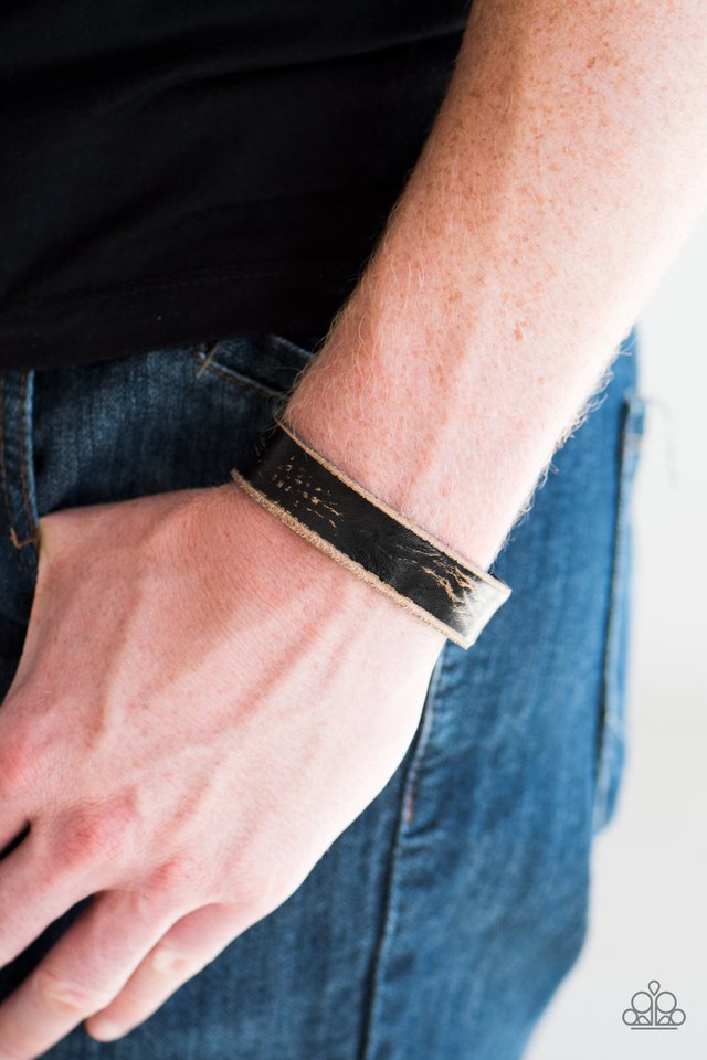 Paparazzi ♥ Go Hard Or Go Home - Black ♥ Bracelet