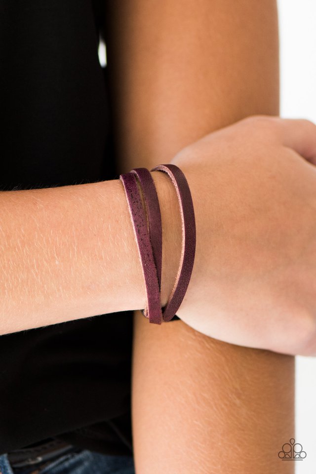 Paparazzi ♥ Close Range - Purple ♥ Bracelet