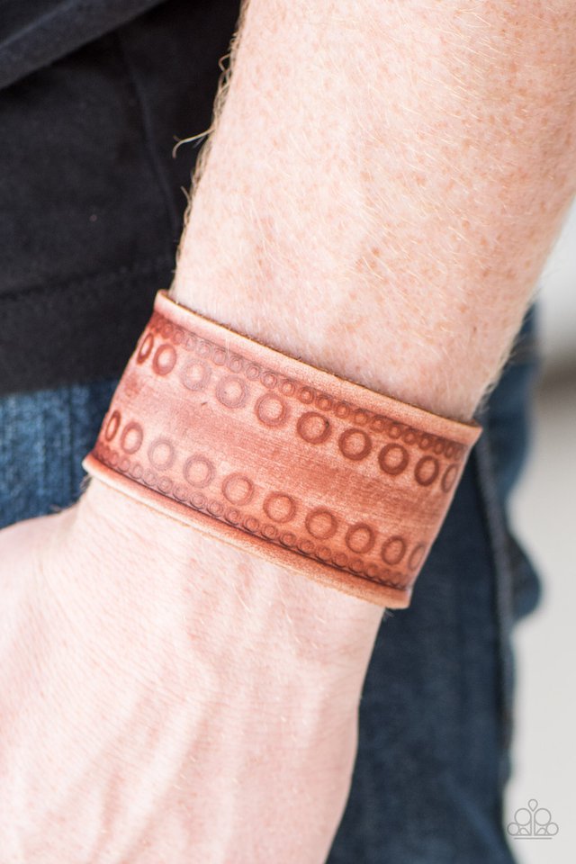 Paparazzi ♥ Tough Enough- Brown ♥ Bracelet