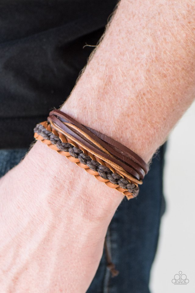 Paparazzi ♥ Backwoods Wanderer - Brown ♥ Bracelet