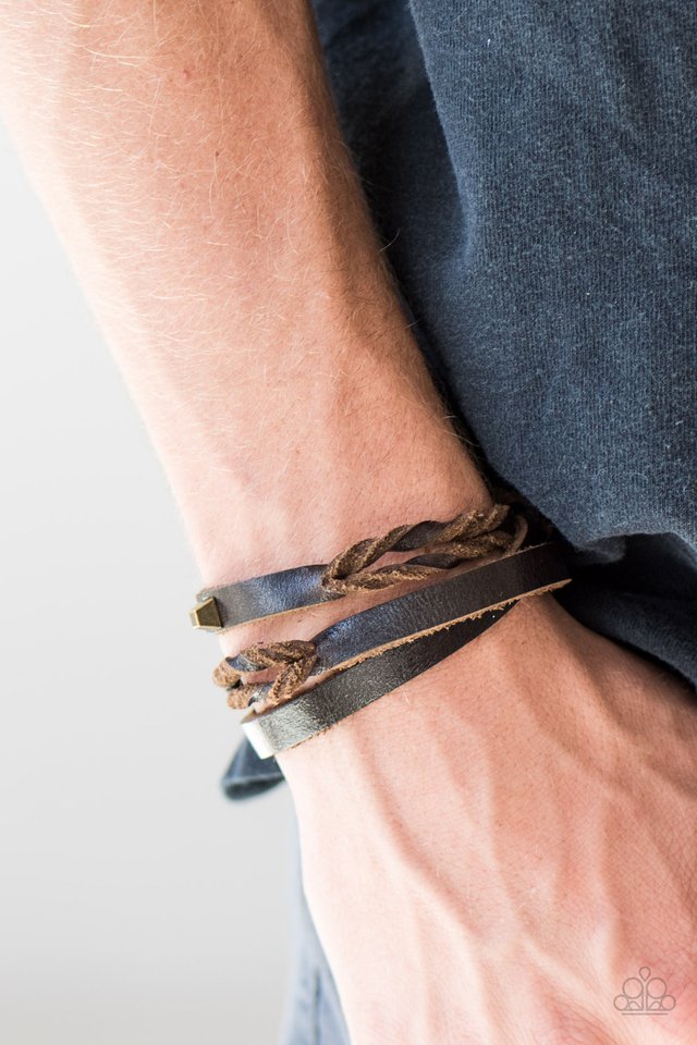 Paparazzi ♥ Toughen Up - Brown ♥ Bracelet