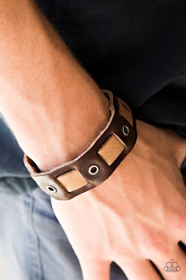 Paparazzi ♥ This Means War - Brown ♥ Bracelet