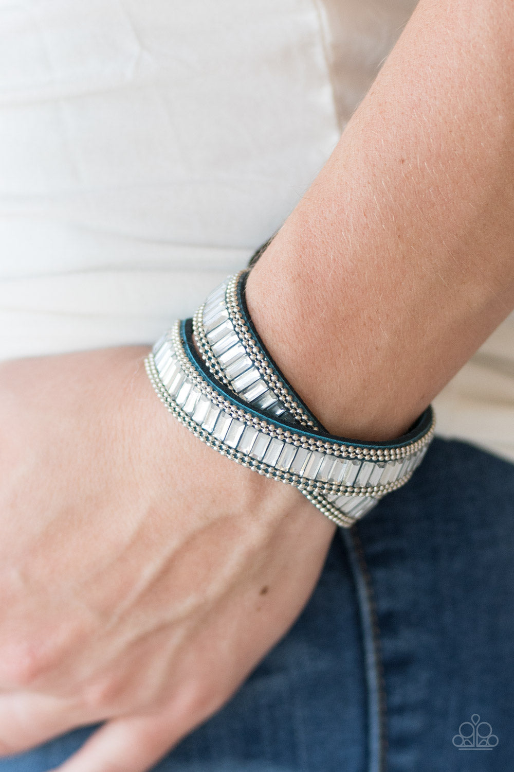 Paparazzi ♥ True GLITZ - Blue ♥  Bracelet