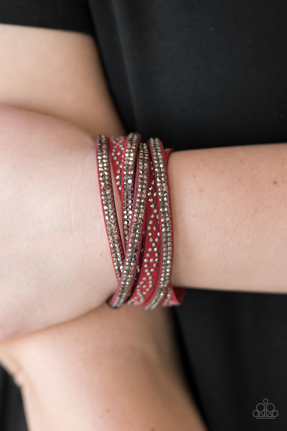 Paparazzi ♥ Attitude Is Everything - Red ♥  Bracelet