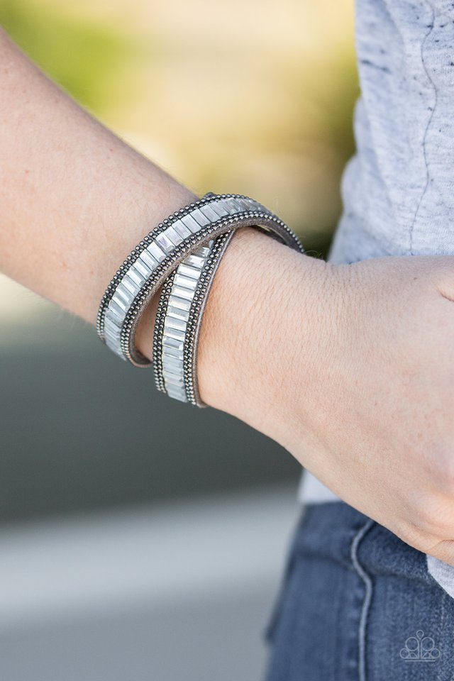 Paparazzi ♥ True GLITZ - Silver ♥ Bracelet