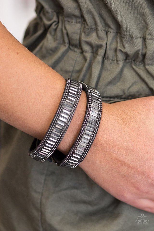 Paparazzi ♥ True GLITZ - Black ♥ Bracelet