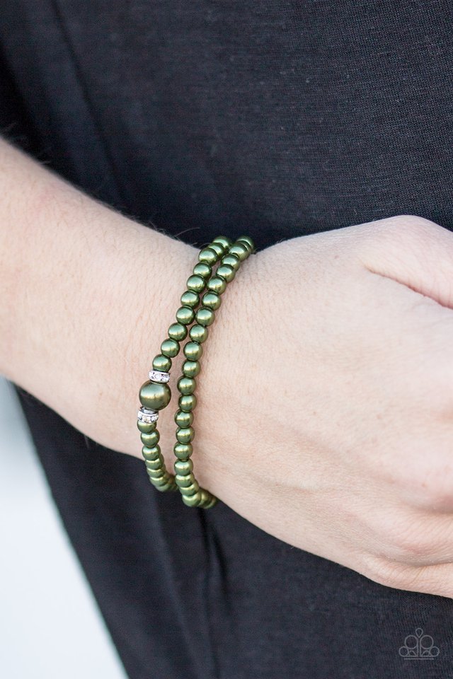 Paparazzi ♥ Cambridge Chic - Green ♥ Bracelet