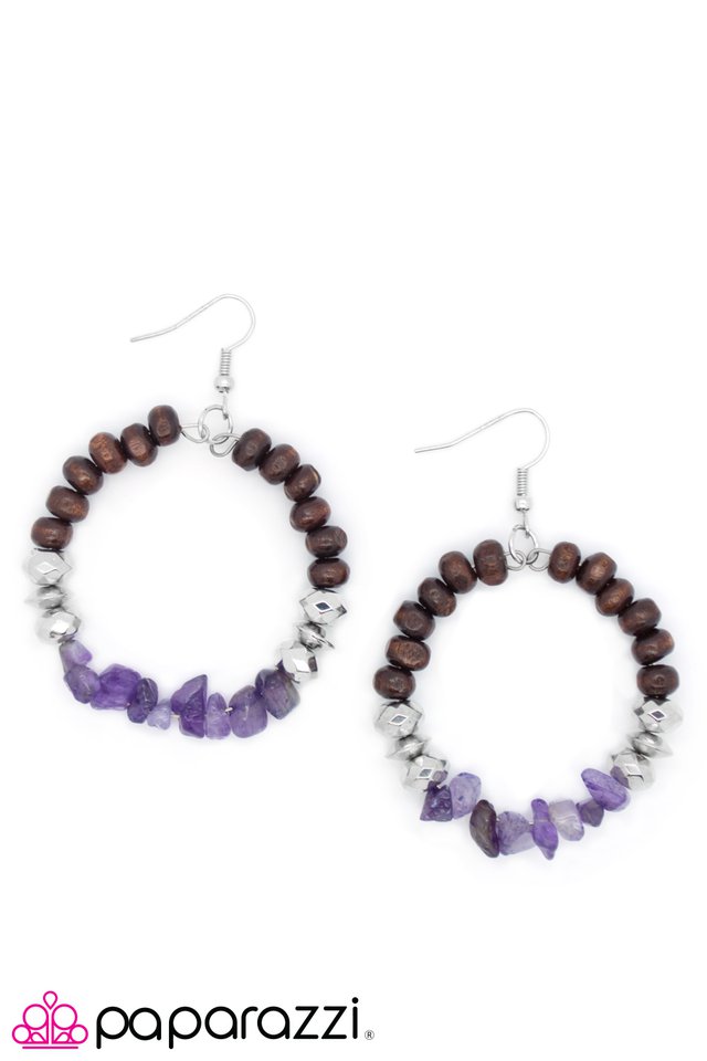 Paparazzi ♥ Twinkling Tranquility - Purple ♥ Earrings