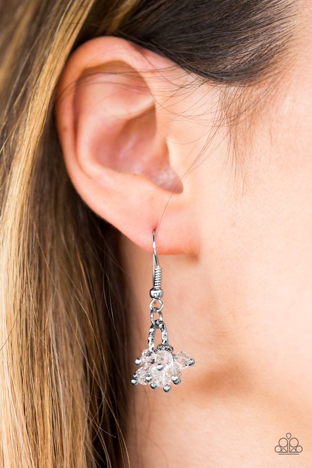 Paparazzi ♥ Spark and Shimmer - White ♥ Earrings