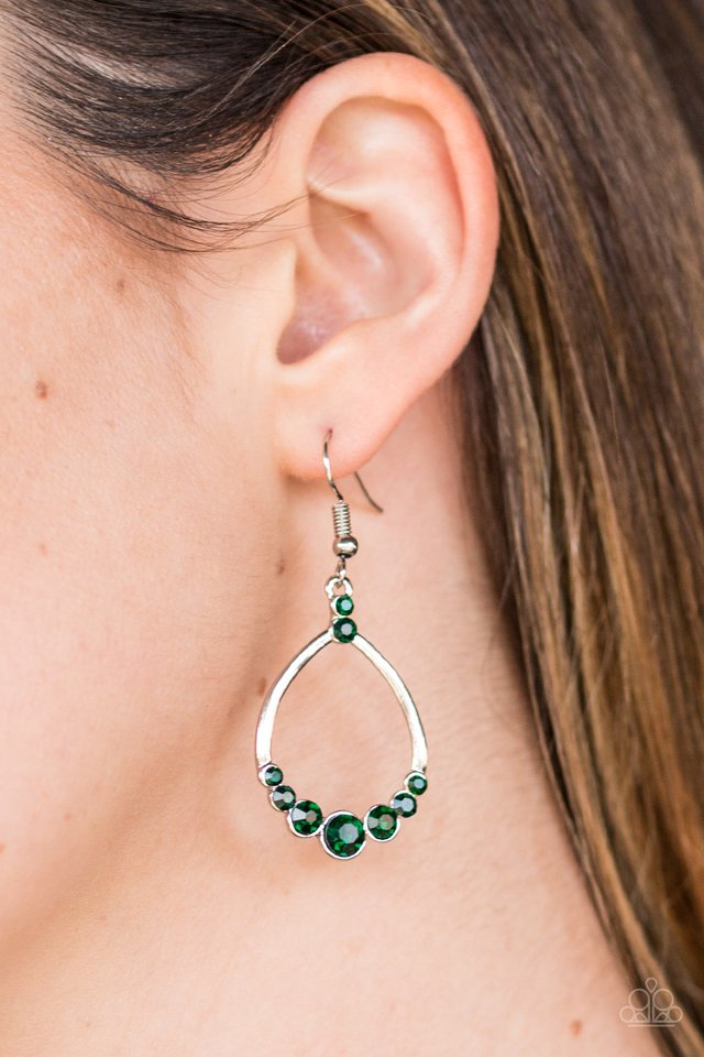 Paparazzi ♥ All That Glitters - Green ♥ Earrings