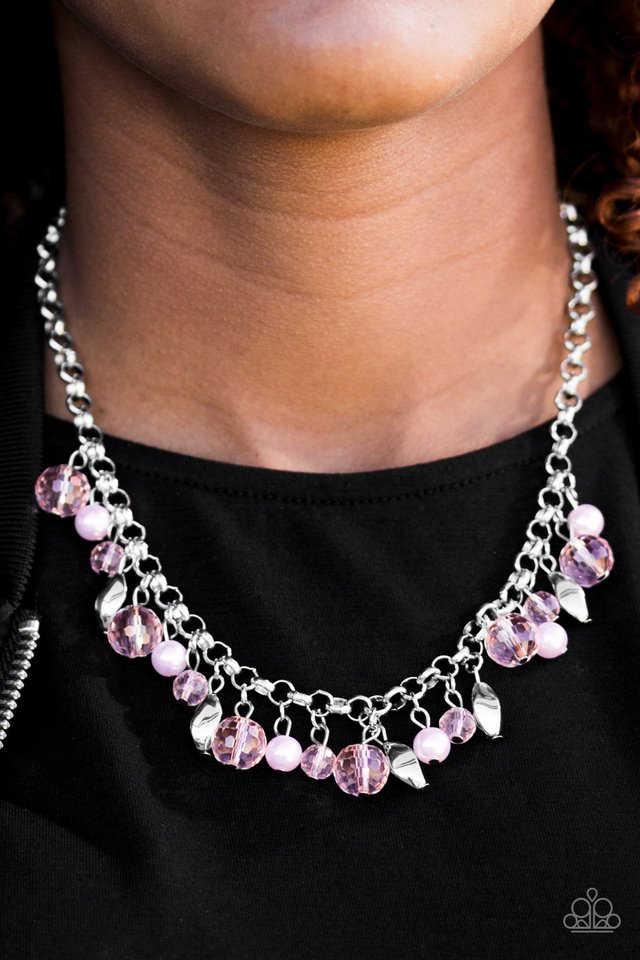 Paparazzi ♥ BLING Down The Curtain - Pink ♥ Necklace