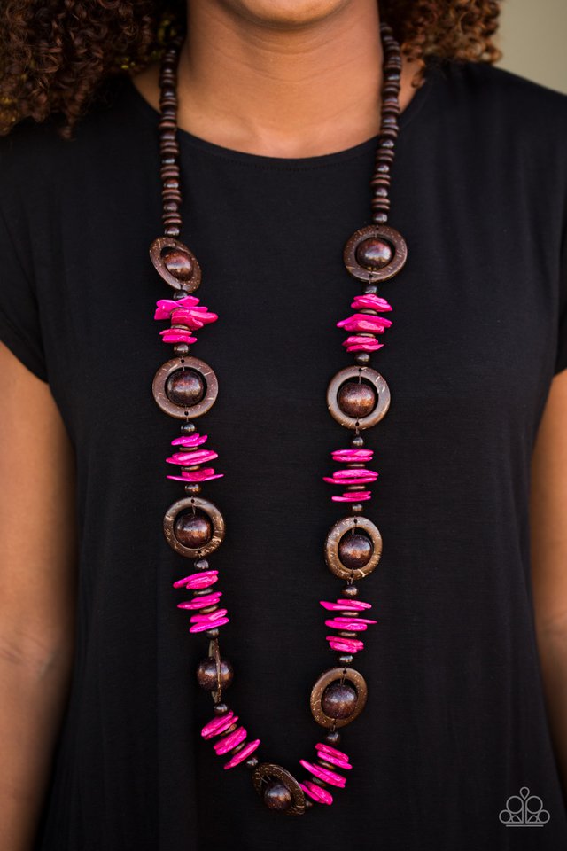 Paparazzi ♥ Tropical Tango - Pink ♥ Necklace