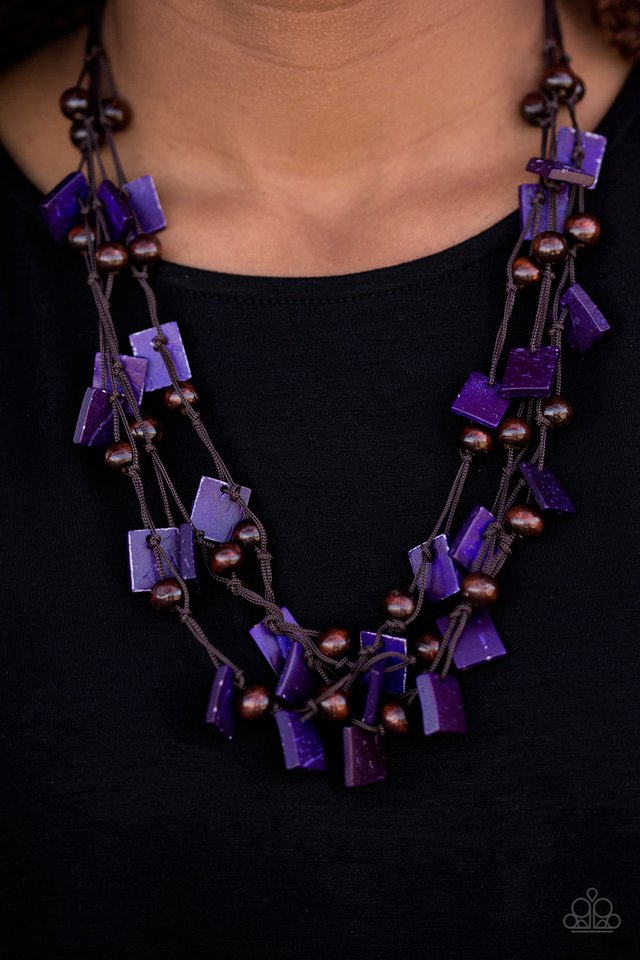 Paparazzi ♥ Me, Myself, and ISLAND - Purple ♥ Necklace