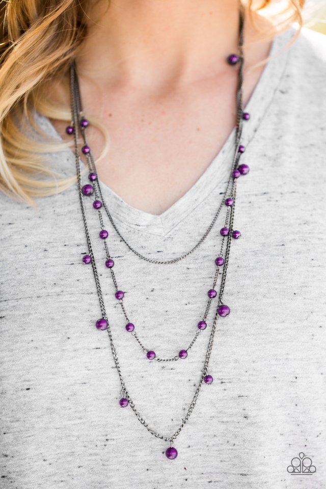 Paparazzi ♥ The FAME Is Up!- Purple ♥ Necklace