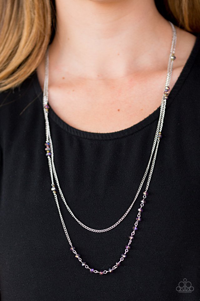 Paparazzi ♥ Rich With Glitz - Purple ♥ Necklace