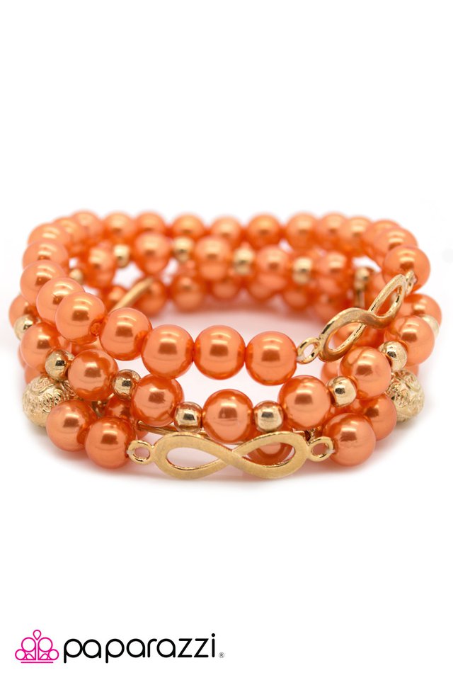 Paparazzi ♥ Always and FOURever - Orange ♥ Bracelet