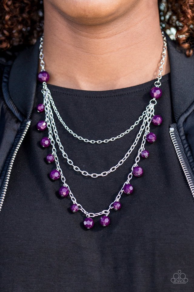 Paparazzi ♥ You The GLAM! - Purple ♥ Necklace