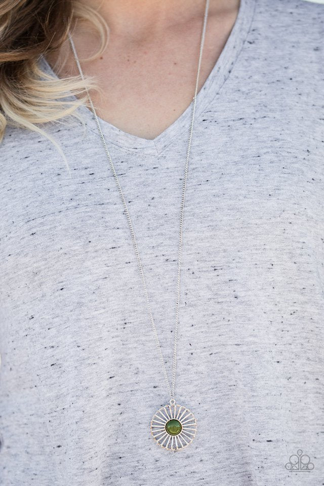 Paparazzi ♥ She WHEEL Be Loved - Green ♥ Necklace