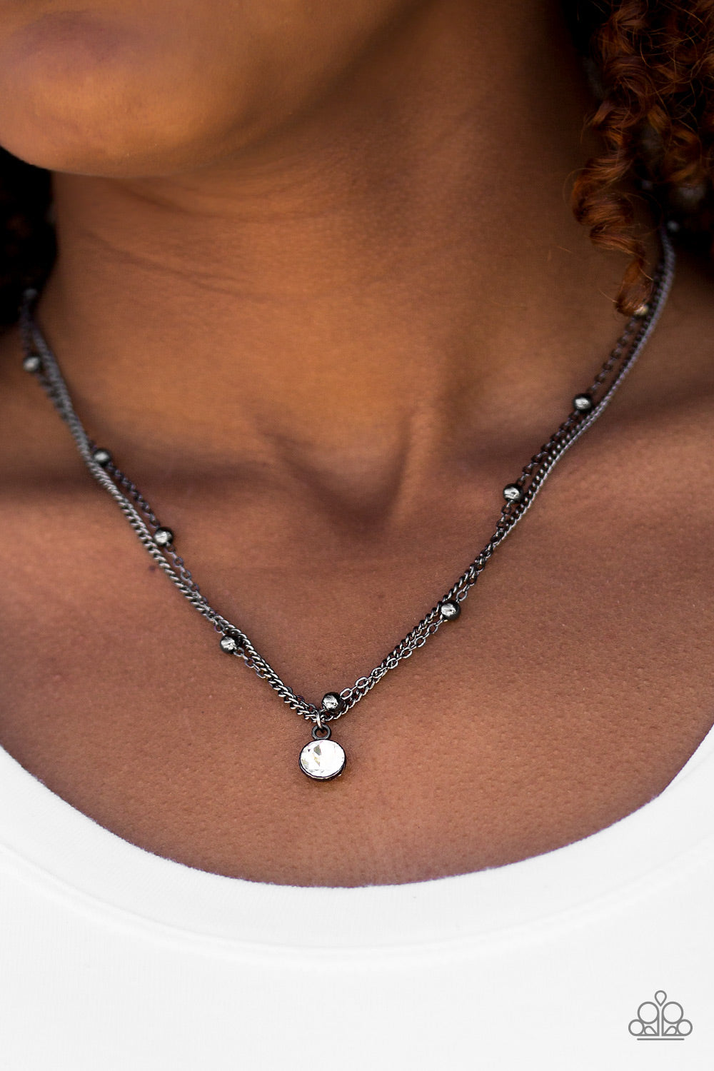 Paparazzi ♥ FAME Time - Black ♥  Necklace