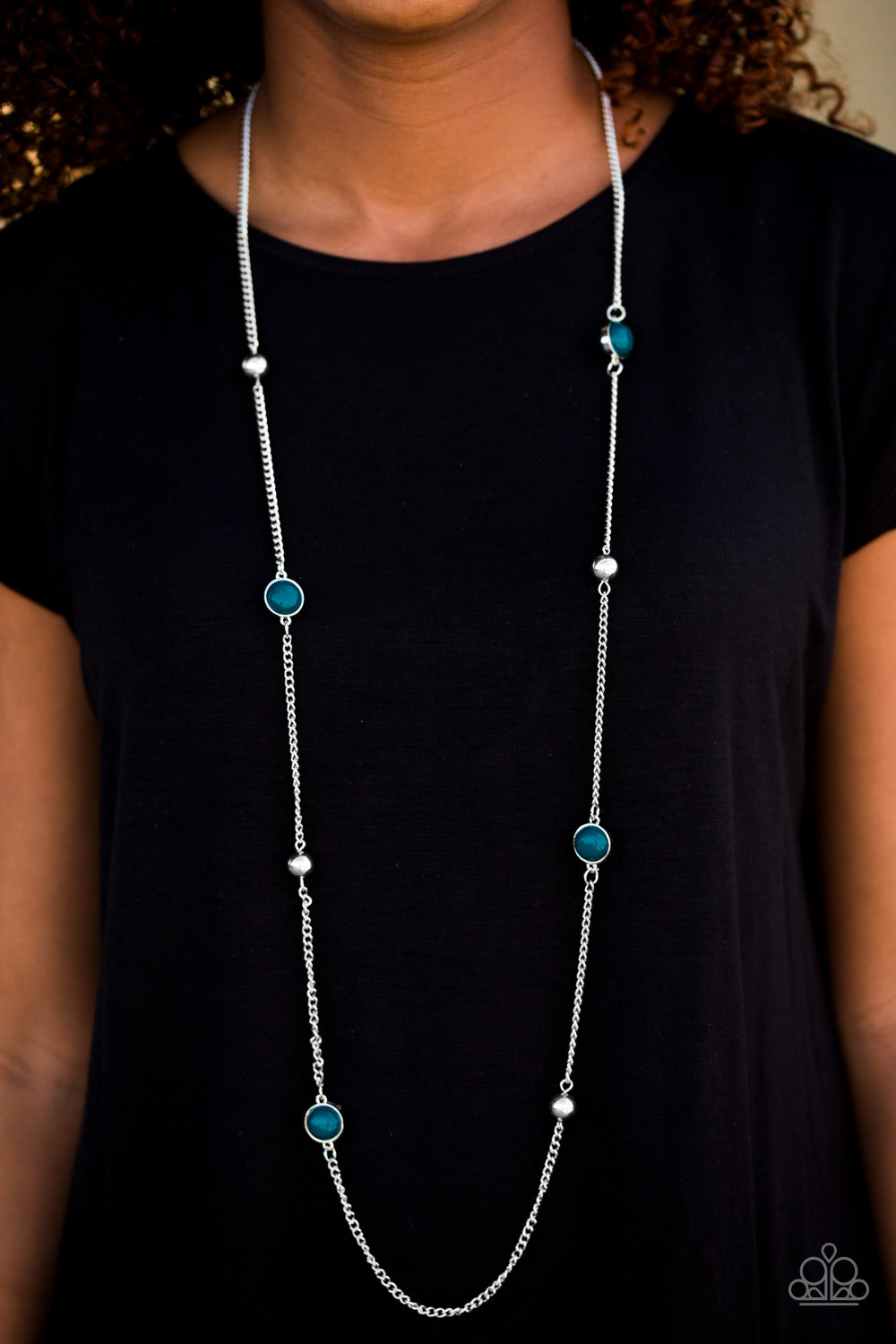 Paparazzi ♥ Accentuate The Positives - Blue ♥  Necklace