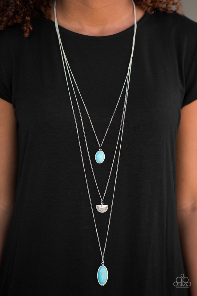 Paparazzi ♥ Sandstone Dunes - Blue ♥ Necklace