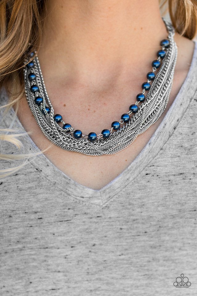 Paparazzi ♥ Fierce Fashion - Blue ♥ Necklace