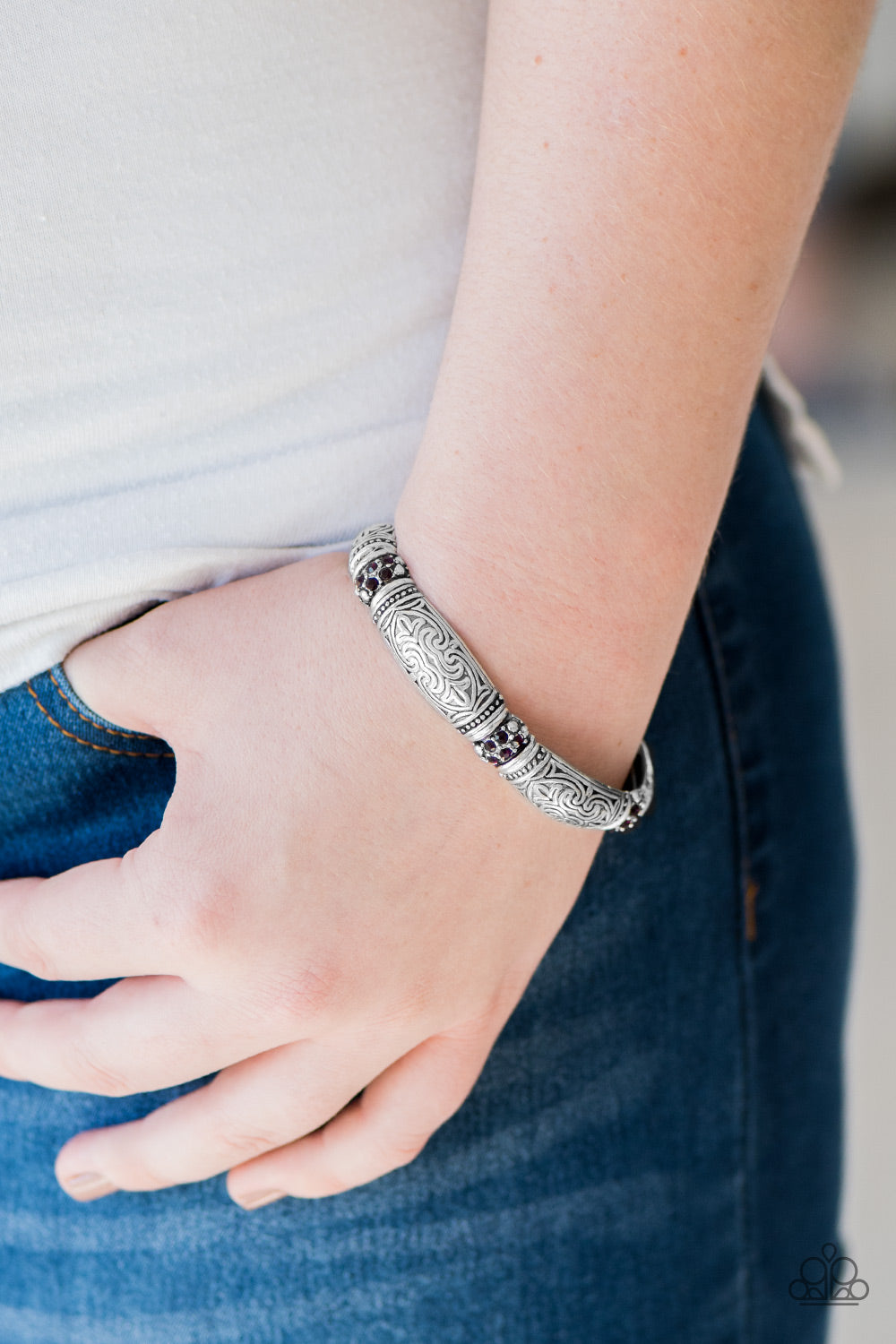 Paparazzi ♥ Romance In Rome - Purple ♥  Bracelet