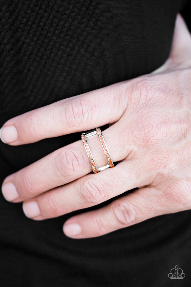 Paparazzi ♥ Surrender The Sparkle - Orange ♥ Ring
