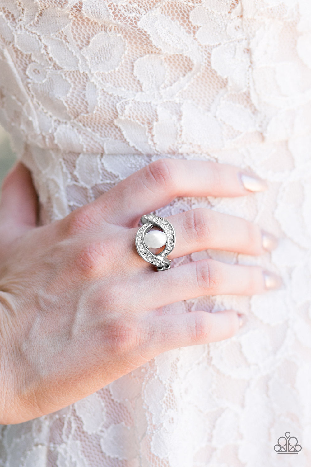 Paparazzi ♥ CACHE Me If You Can - White ♥  Ring