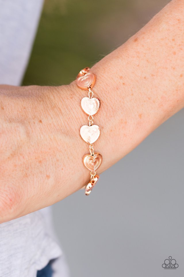 Paparazzi ♥ No HEART Feelings - Rose Gold ♥ Bracelet