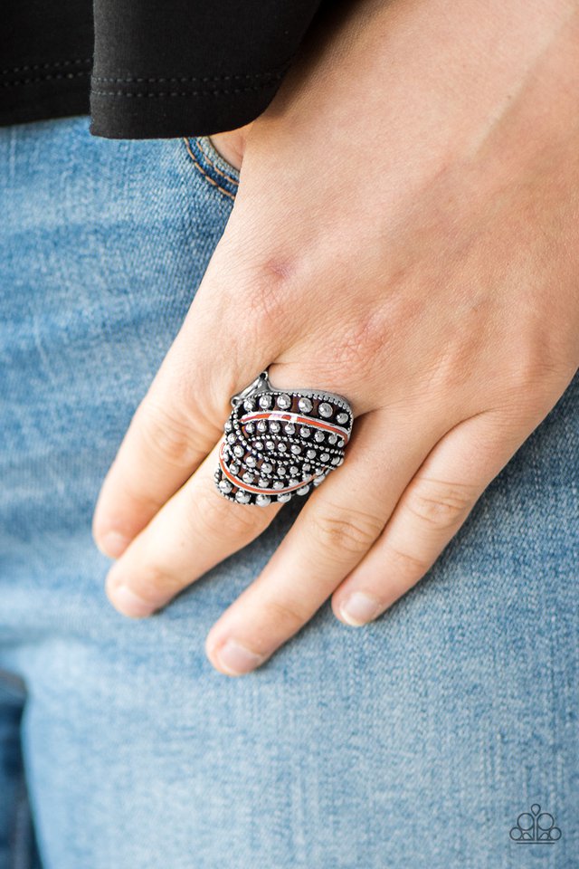 Paparazzi ♥ Battle Ready - Orange ♥ Ring