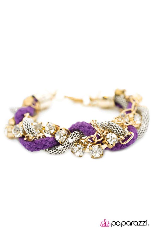 Paparazzi ♥ Twisted Treasure - Purple ♥ Bracelet
