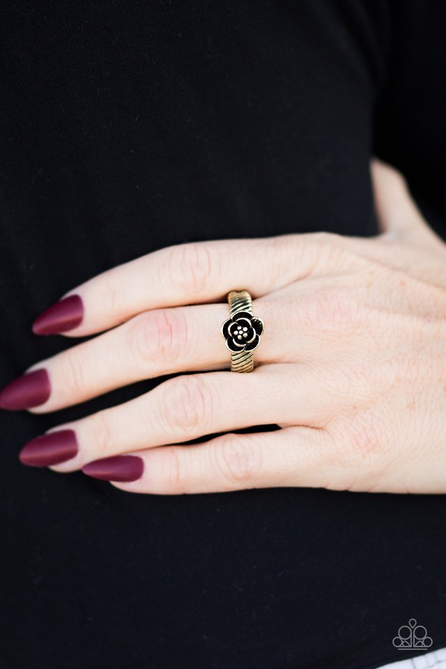 Paparazzi ♥ Fleur de Fabulous - Brass ♥ Ring