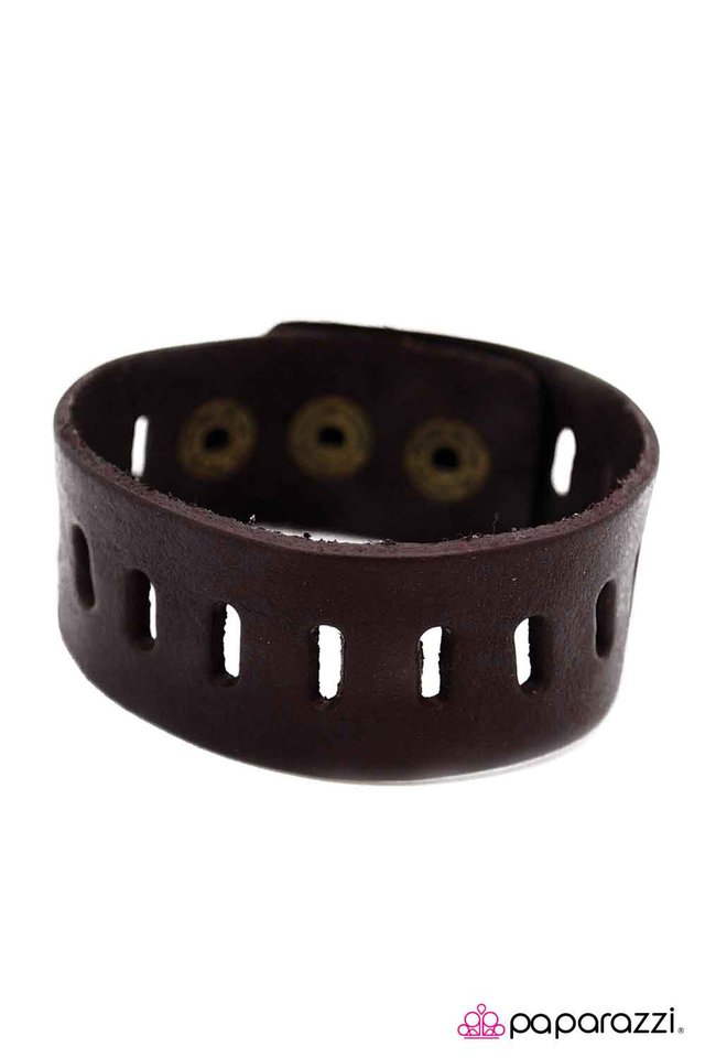 Paparazzi ♥ Top Notch - Brown ♥ Bracelet