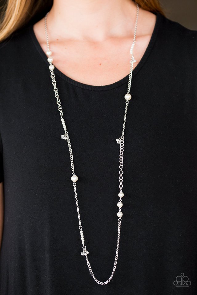 Paparazzi ♥ I Stil-etto Believe! - White ♥ Necklace