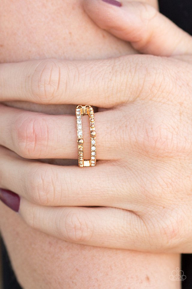 Paparazzi ♥ Dauntless Shimmer - Gold ♥ Ring