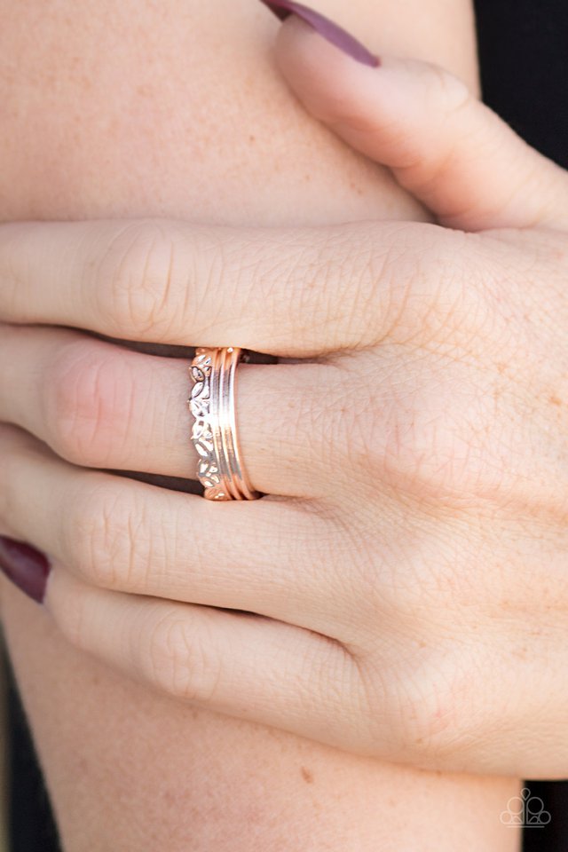 Paparazzi ♥ Seeing Is BeLEAFing - Rose Gold ♥ Ring
