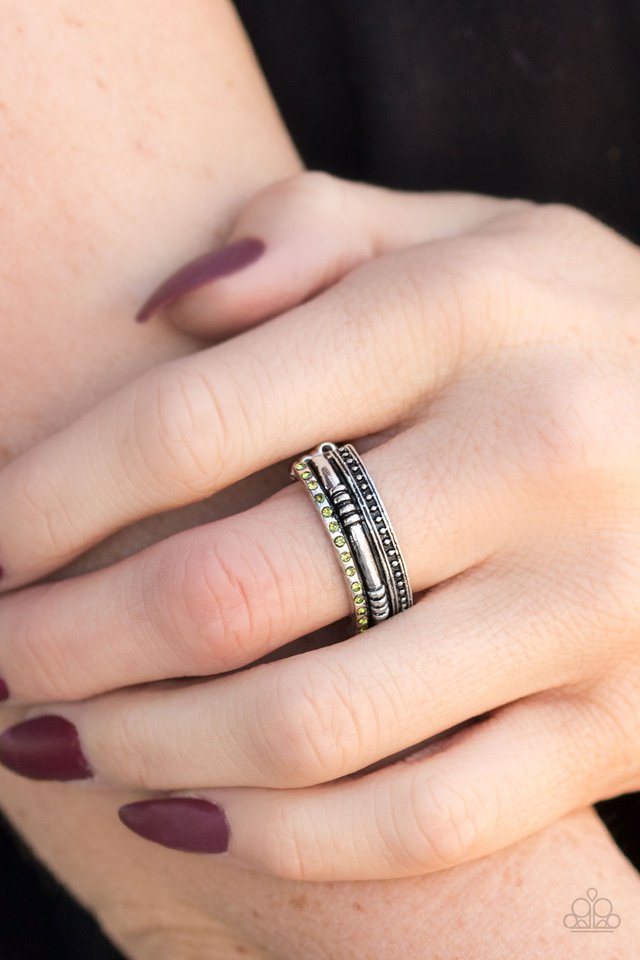 Paparazzi ♥ Safari Shimmer - Green ♥ Ring