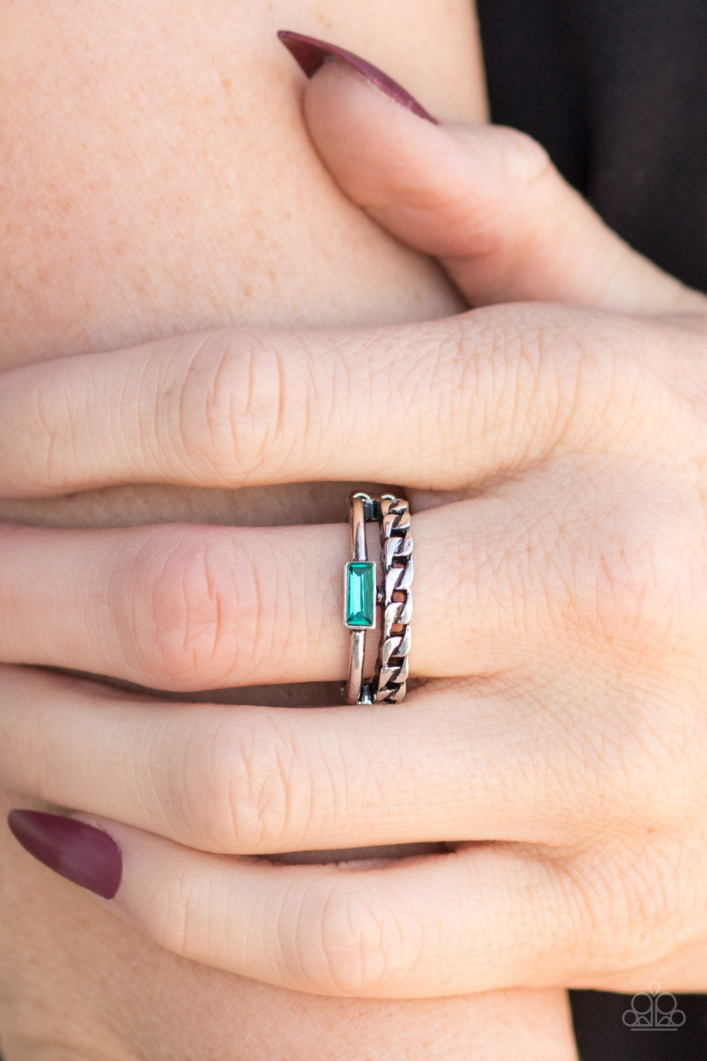 Paparazzi ♥ Edge Effect - Green ♥  Ring