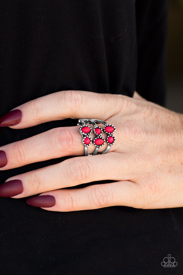 Paparazzi ♥ Sticks and STONEHENGE - Red ♥ Ring